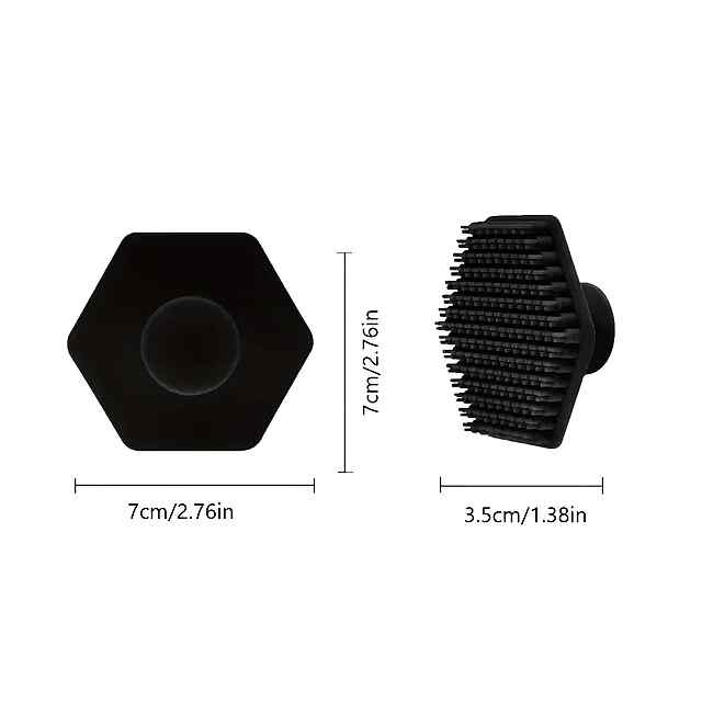 Силіконова щітка для бороди - відлущування шкіри, зменшення зморшок, щоденне використання. - 3 фото товару