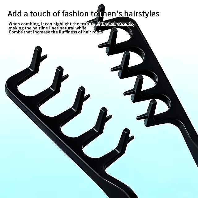Текстурована Расичка для Укладання з Пластиковими Щетинками та ABS Ручкою – Створює Нерівний Об'єм ????‍♂️ - 1 фото товару