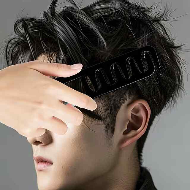 Текстурована Расичка для Укладання з Пластиковими Щетинками та ABS Ручкою – Створює Нерівний Об'єм ????‍♂️ - 2 фото товару