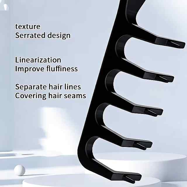 Текстурована Расичка для Укладання з Пластиковими Щетинками та ABS Ручкою – Створює Нерівний Об'єм ????‍♂️ - 3 фото товару