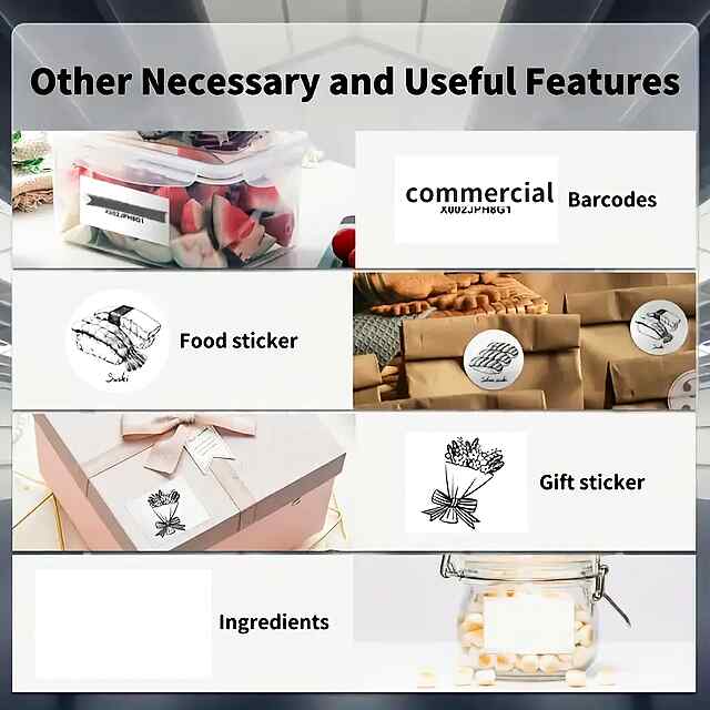 Термопринтер етикеток бездротовий (чорний), 500шт в подарунок, для доставки (NP, UKRPOST) - 3 фото товару