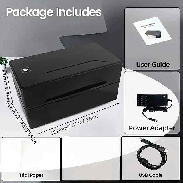 Термопринтер етикеток WiFi USB (Подарунки!) 10×10 см, 500 шт. - 3 фото товару