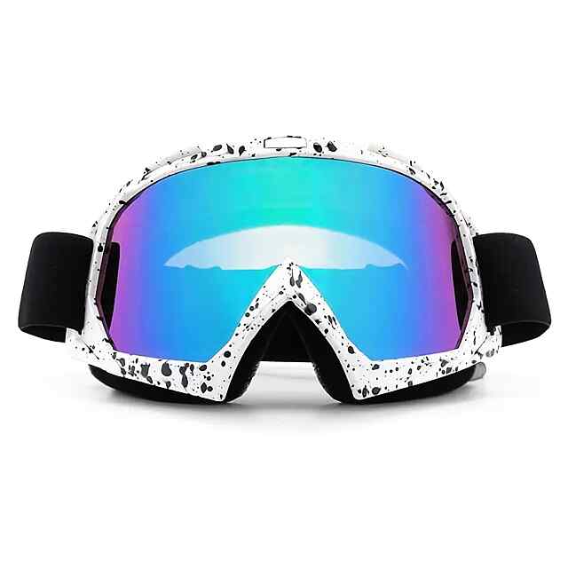 TPU гірські окуляри: чорна оправа з візерунками, яскраві лінзи, регульована посадка для спорту та відпочинку. Купити Україна.