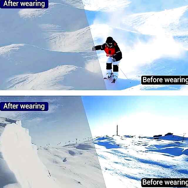 TPU гірські окуляри: чорна оправа з візерунками, яскраві лінзи, регульована посадка для спорту та відпочинку. Купити Україна. - 3 фото товару