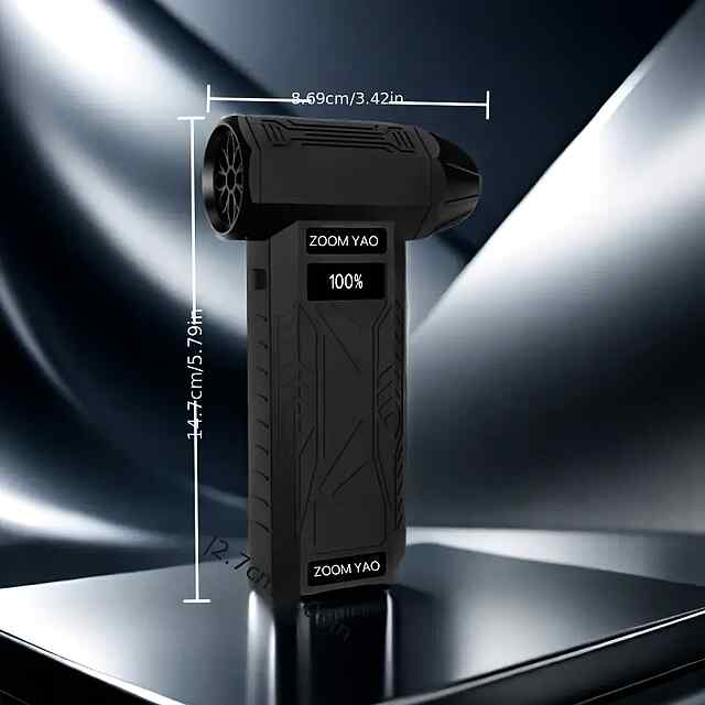 Турбовентилятор з дисплеєм LED та USB-зарядкою Air Duster 100 000 об/хв - 3 фото товару