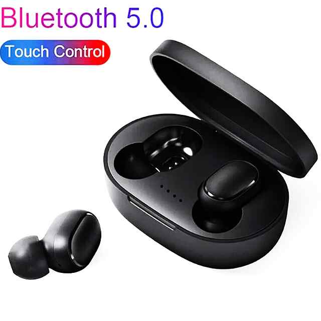 TWS A6s Bluetooth гарнітура: бездротові, спортивні, Xiaomi/Huawei/iPhone сумісні. IPX5, 3год музики. Чорний/рожевий. Купити в Україні.