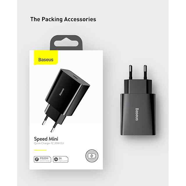 Type C Зарядка, 20Вт, Power Delivery iPhone 13-15, Універсальна Сумісність, Компактна - 2 фото товару