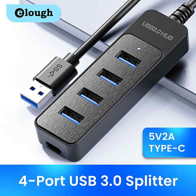 USB Хаб 5в1 | USB 3.0 Type-C для швидкої передачі даних та підключення пристроїв