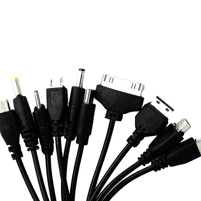 USB кабель 10 в 1 для зарядки різних телефонів, багатофункціональний, універсальний. - 3 фото товару