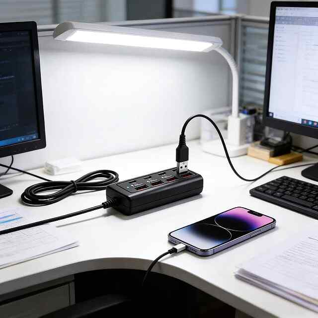 USB-хаб 8-в-1   Зарядка Type-C/A до 25W (без БЖ) — універсальний, портативний - 1 фото товару