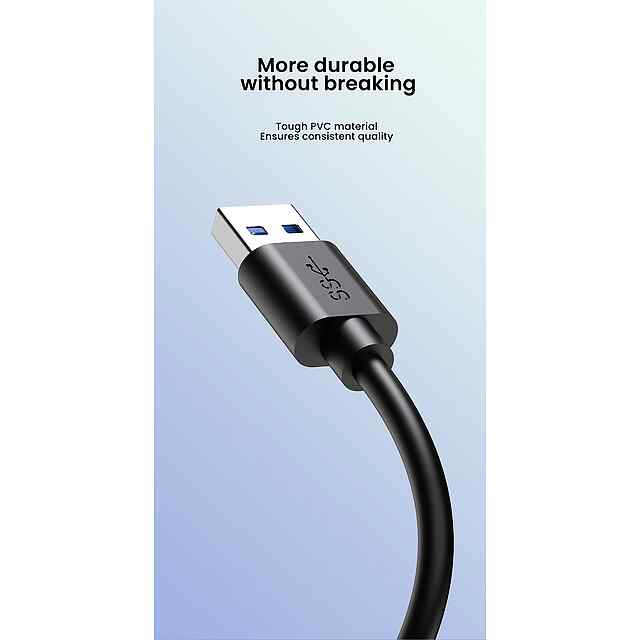 USB концентратор 5-в-1 Type-C/USB3.0 — для дому, офісу, поїздок. Швидкий обмін даними до 5Гбіт/с. Компактний та зручний. - 1 фото товару
