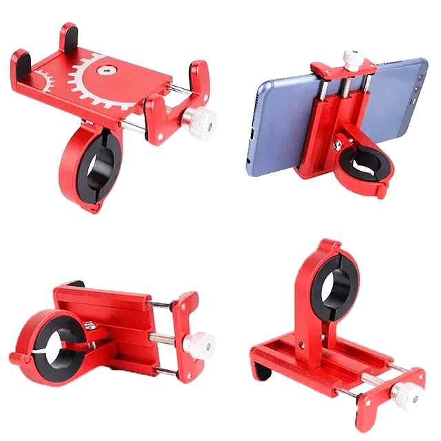 Велосипедне кріплення телефону ZTTO Z-81, універсальне, надійне, компактне, 70г, чорний/червоний.