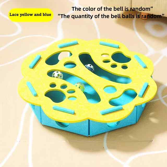 Інтерактивна іграшка-пазл Весела Коробка для котів ???? Розвиває, стимулює та розважає!