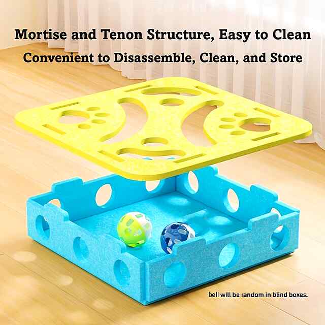 ???? Весела Коробка для Котів - Інтерактивна Іграшка-Пазл ???? - 3 фото товару