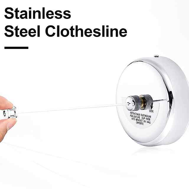 Висувна настінна сушарка для білизни 5кг – нержавійка 304 Україна - 3 фото товару