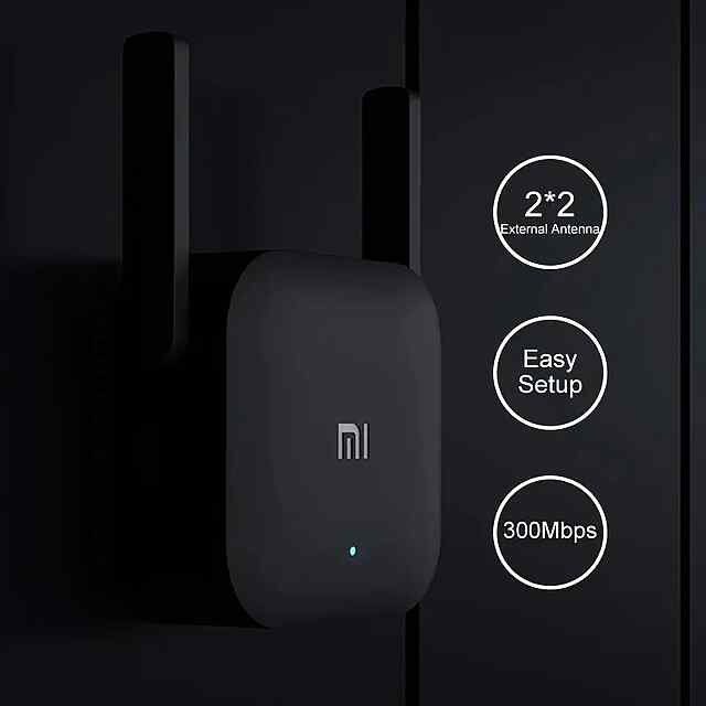 Xiaomi Wi-Fi Репітер Mi Pro - Підсилювач сигналу до 300 Мбіт/с, євро вилка   перехідник - 3 фото товару