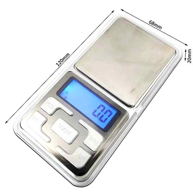 Ювелірні електронні ваги 200gr з тарою та підсвіткою LCD, точність до 0.01g