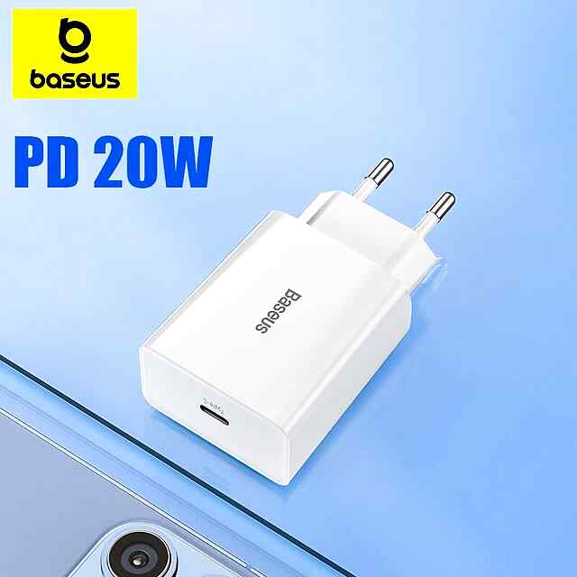 Зарядка Type C 20Вт, універсальна (iPhone, Android), Power Delivery 3.0, швидке заряджання