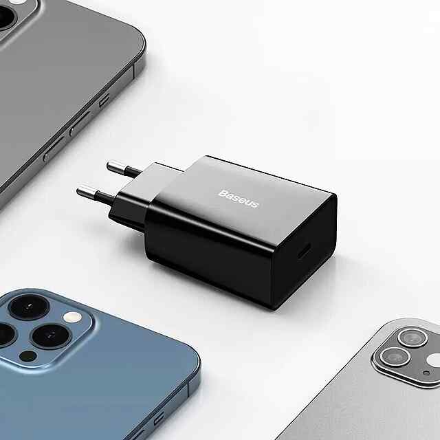 Зарядний пристрій Type C, 20 Вт, Fireproof, Power Delivery 3.0, сумісний з iPhone 15/Android