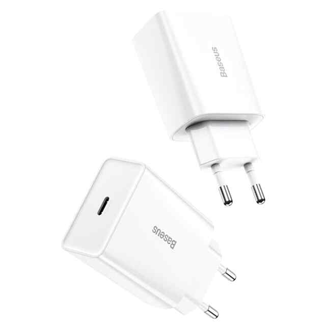 Зарядка Type-C 20W, універсальна для iPhone 15/14/13, Power Delivery PD QC3.0, компактна, захист від ударів