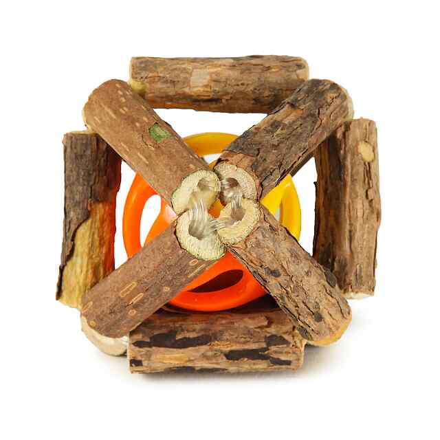 Жувальний ротанговий м'яч для котів з котячою м'ятою, догляд за зубами. - 1 фото товару